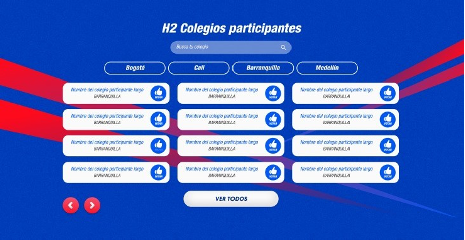 Colegios participantes